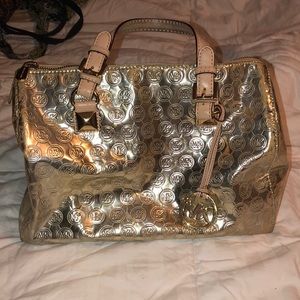 Gold MK Bag